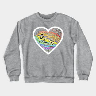 BLM 🖤 Pride - Sticker - Back Crewneck Sweatshirt